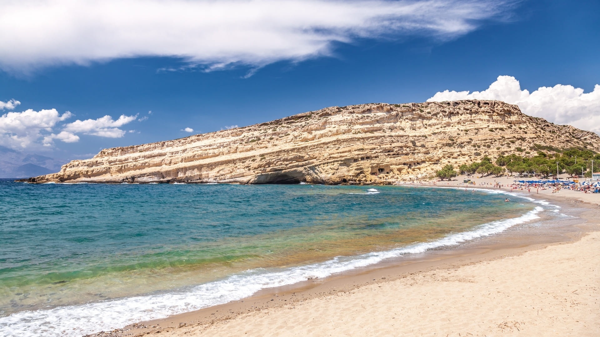 Explore the bohemian beach paradise of Matala